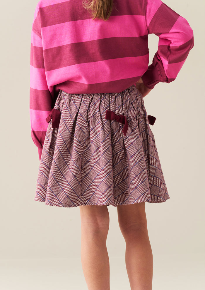 Clara Check Skirt