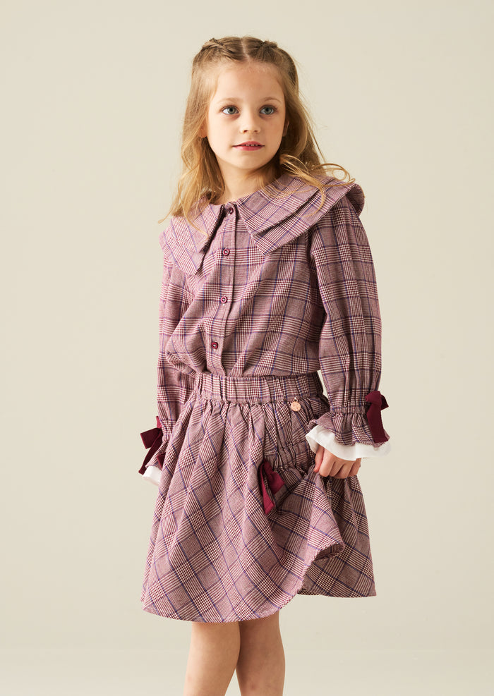 Clara Check Skirt