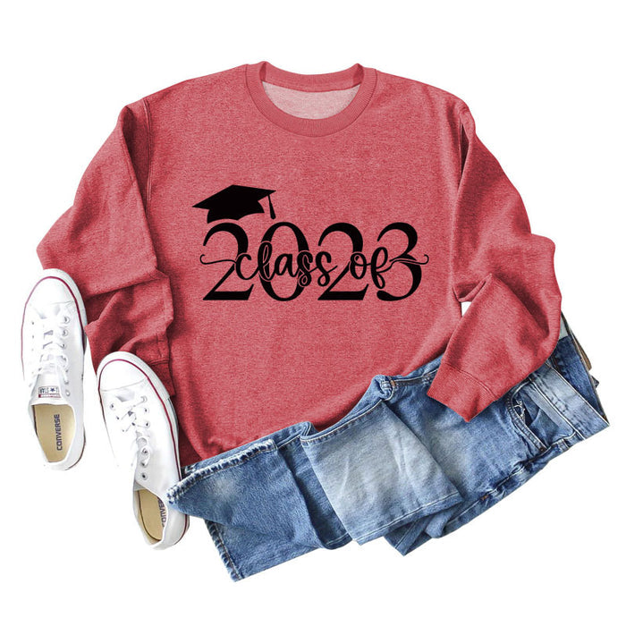 Red sweater (black font) / S