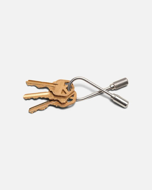 Closed Helix Key Ring - Stainless Steel