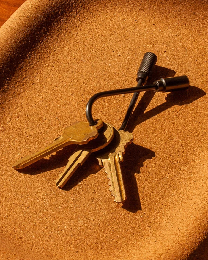 Closed Helix Key Ring - Vapor Black