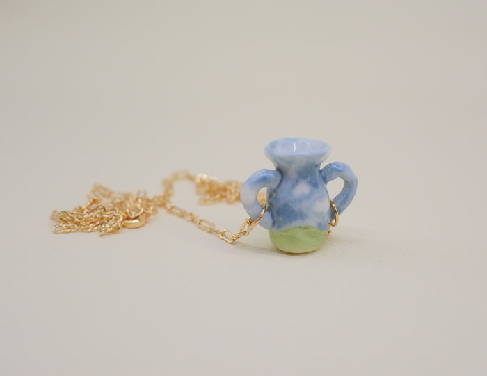 Cloudy Fields Pot Necklace