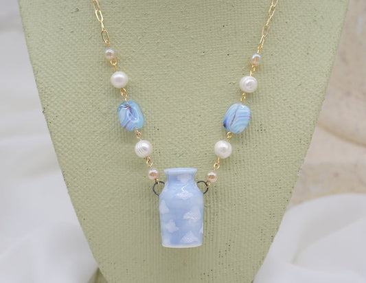 Cloudy Pot Necklace #1