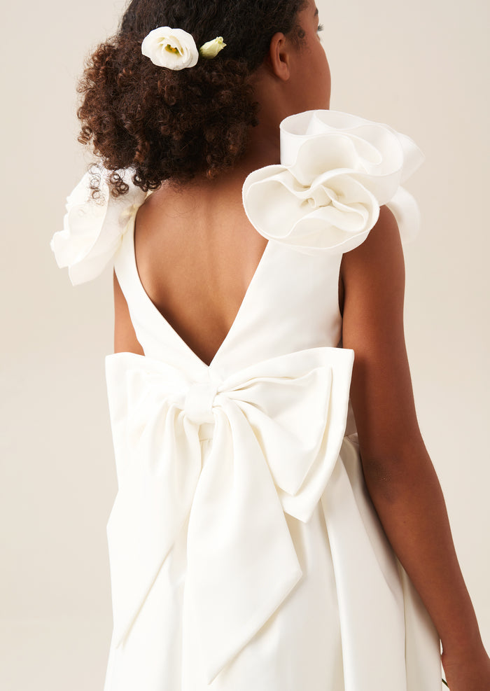 Coco Puff Sleeve Bow Back Dress
