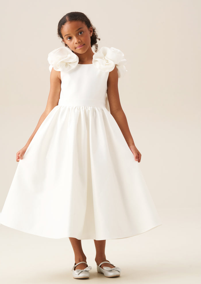 Coco Puff Sleeve Bow Back Dress