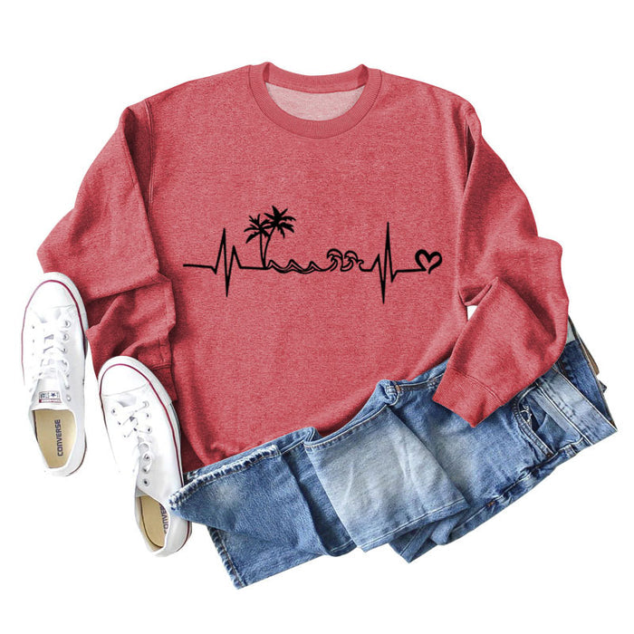 Red sweater (black font) / S