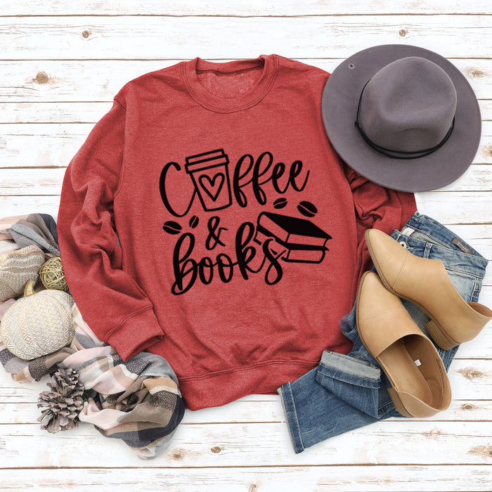 Red sweater (black font) / S