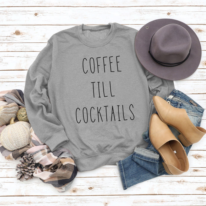 Grey sweater (black font) / S