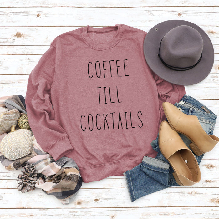 Rose gold sweater (black font) / S