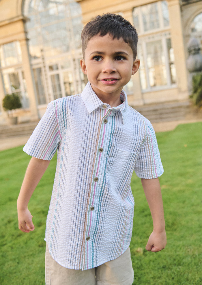 Cole Seersucker Stripe Shirt