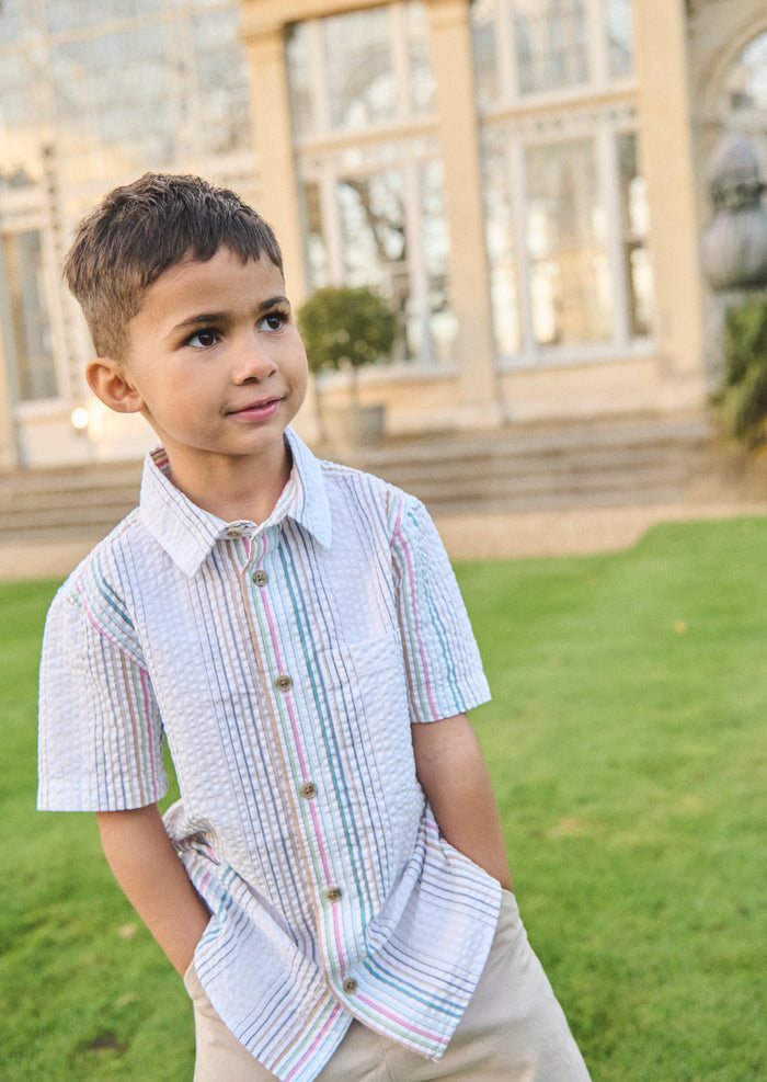 Cole Seersucker Stripe Shirt
