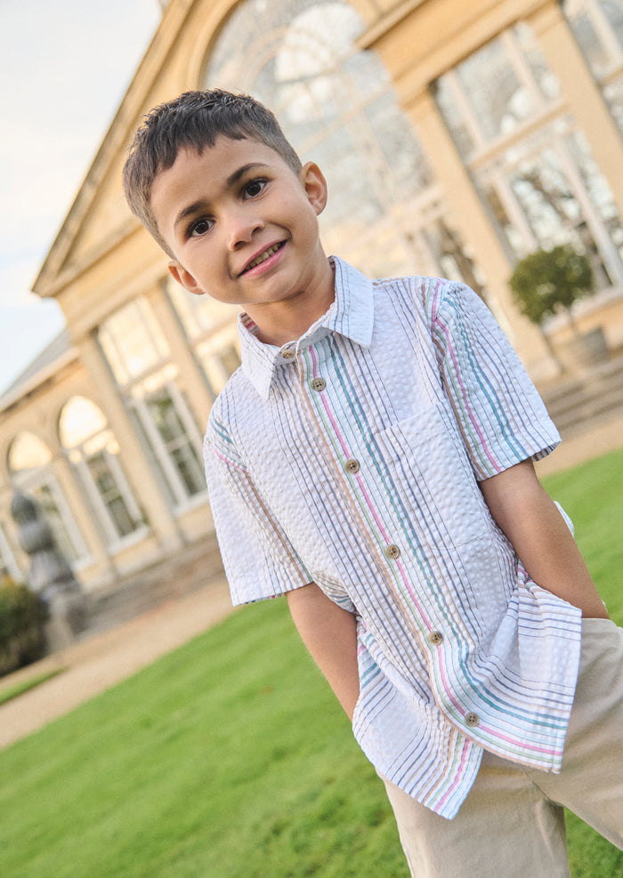 Cole Seersucker Stripe Shirt