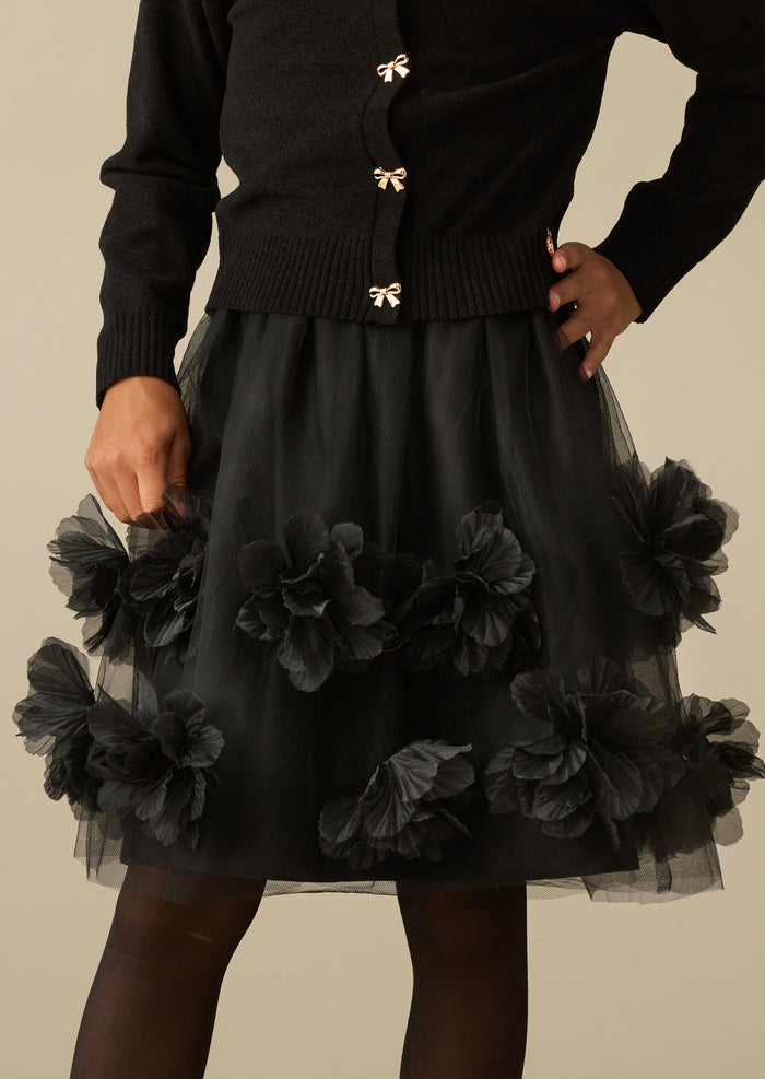 Colette Flower Mesh Skirt