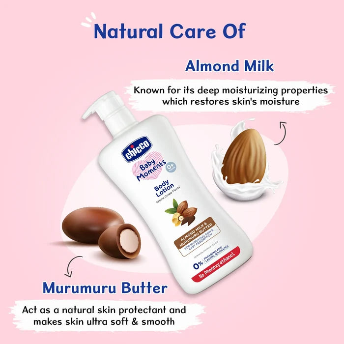 Combo Baby Moments Mild Body Wash Relax 500 ml & Body Lotion 500 ml & Shampoo 200 ml & Baby Cream 100 ml
