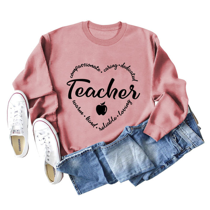 Rose gold sweater (black font) / S