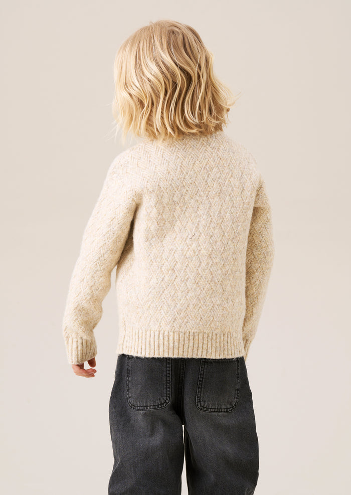 Connor Cable Knit Zip Neck