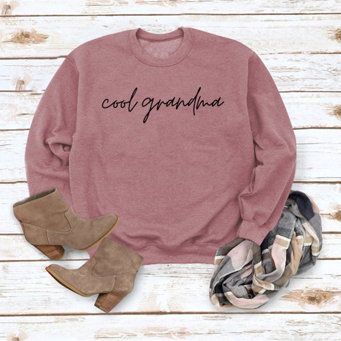 Rose gold sweater (black font) / S