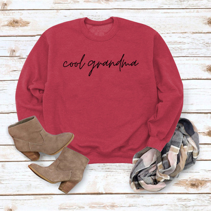 Red sweater (black font) / S