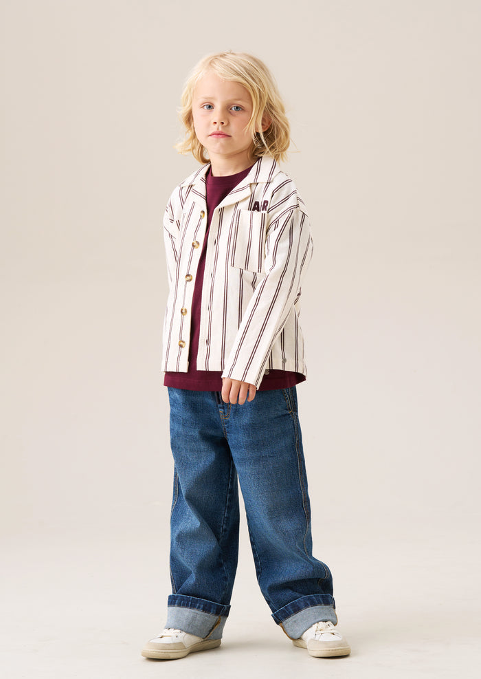Cooper Stripe Canvas Shacket