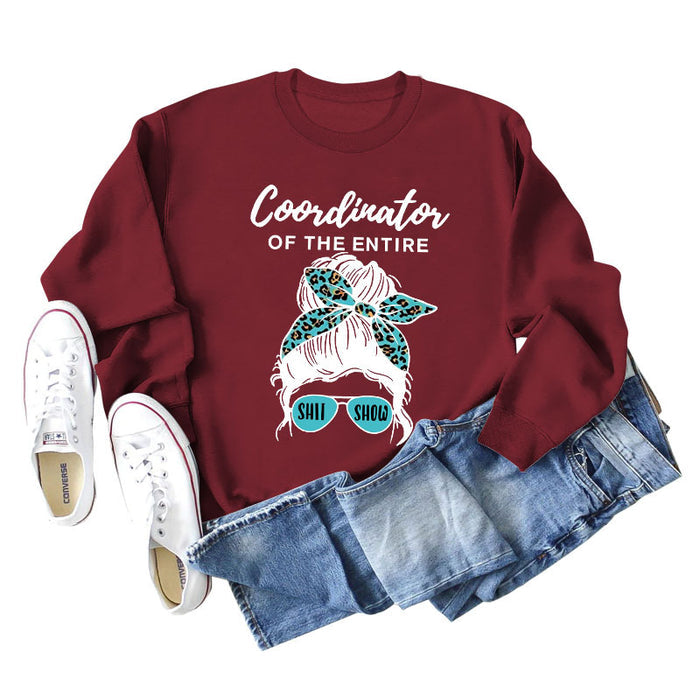 Wine red sweater (white color picture) / S