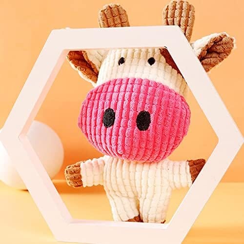 Cow Plush Dog Toy Squeaky Dog Toys Pet Clever