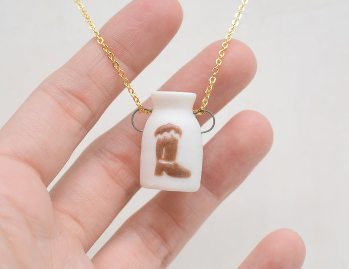 Cowboy Boot Pot Necklace - Juice Ceramics