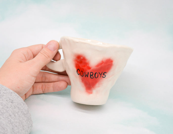 Cowboy Mug - in White