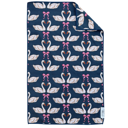 crae home towel, love birds towel, navy hand towel, decorative hand towel, kitchen towel, bath towel, illustrated towel, cotton hand towel, home accents, giftable linens