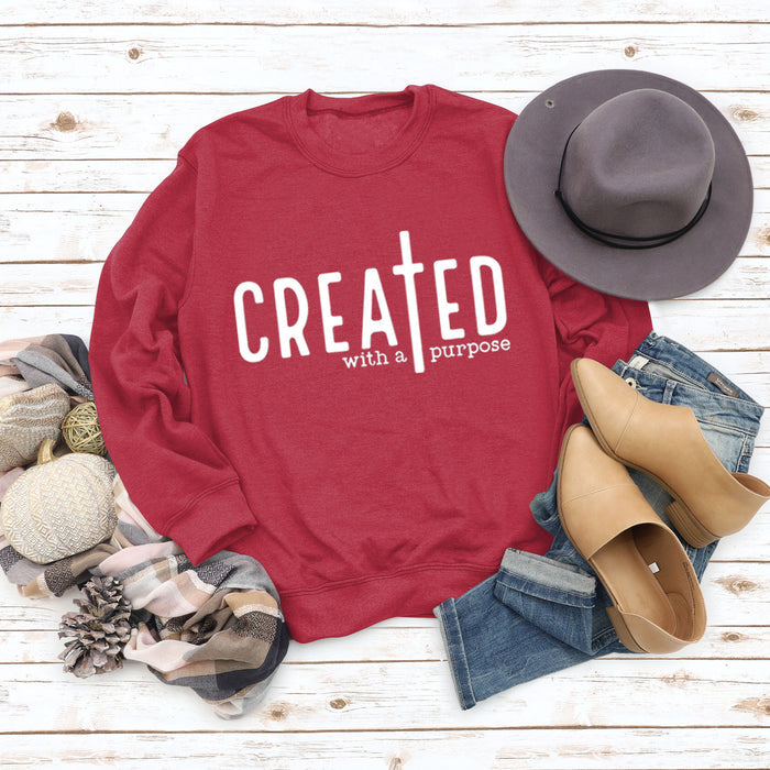 Red sweater (white font) / S