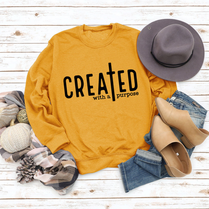Yellow sweater (black font) / S