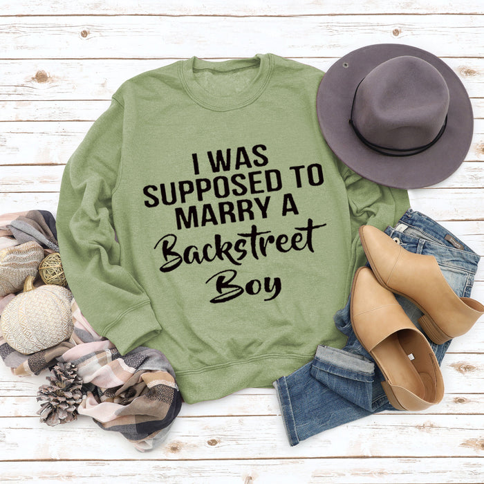 Olive green sweater (black font) / S