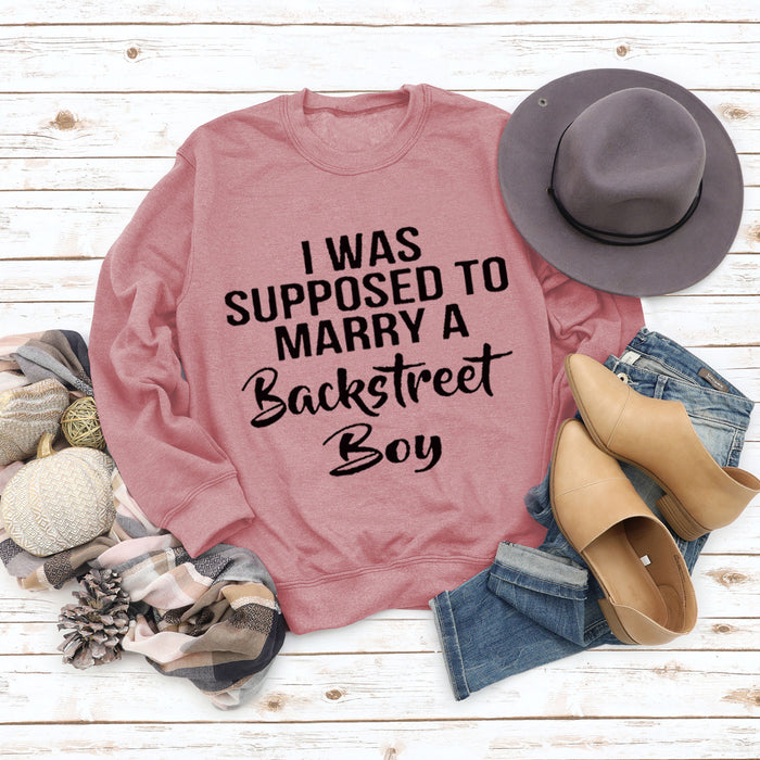 Rose gold sweater (black font) / S