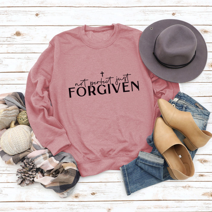 Rose gold sweater (black font) / S