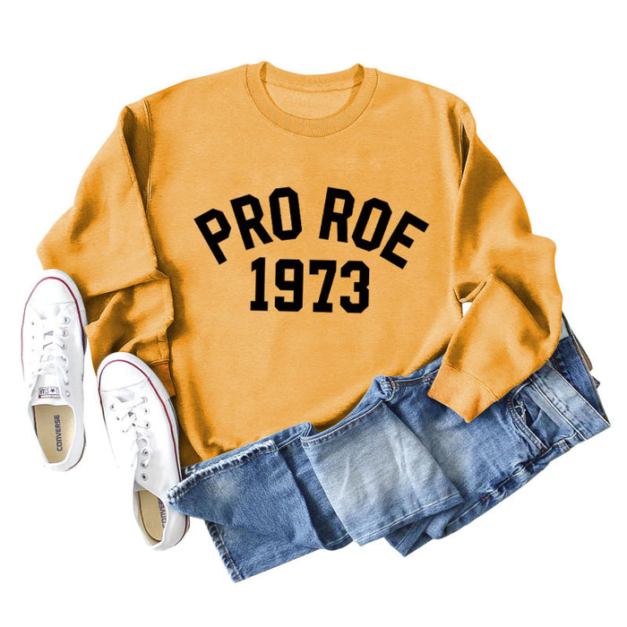Yellow sweater (black font) / S