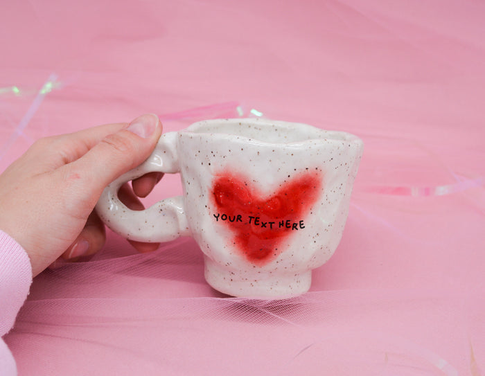 Custom Heart Mug