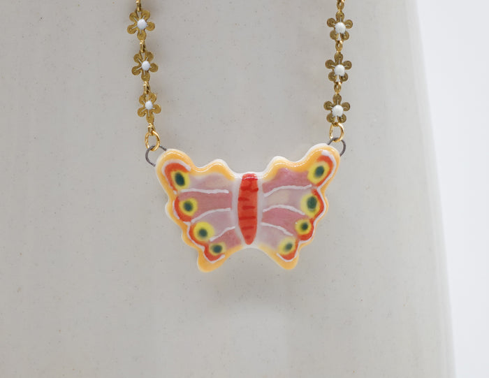 Dahlia Butterfly Necklace