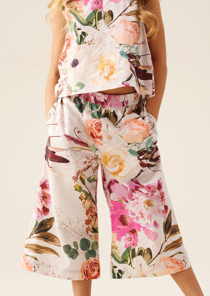 Dahlia Multi Tie Side Floral Trousers
