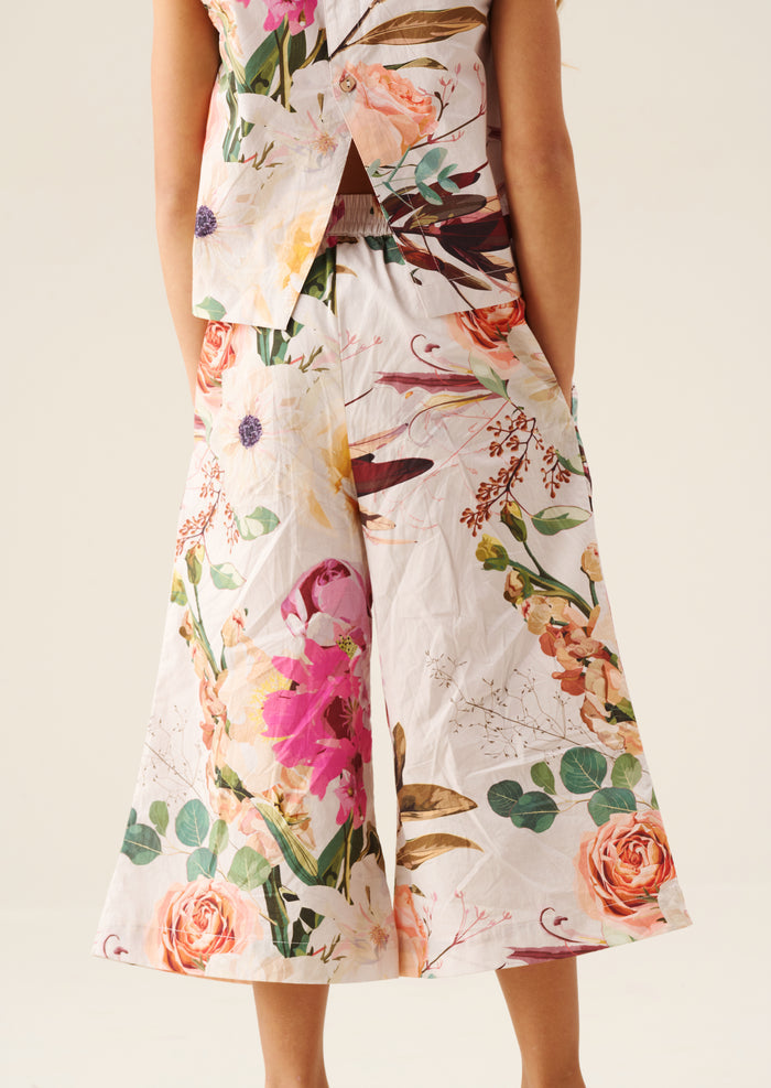 Dahlia Multi Tie Side Floral Trousers