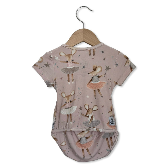 Dainty Dancers Short Sleeve Snuggle Bug Bodysuit