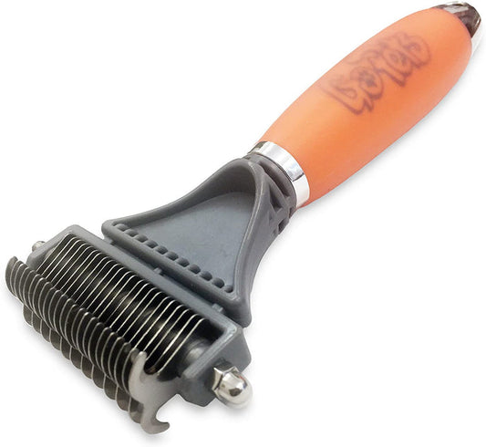 Dematting Comb with 2 Sided Professional Grooming Rake Dog Combs Pet Clever