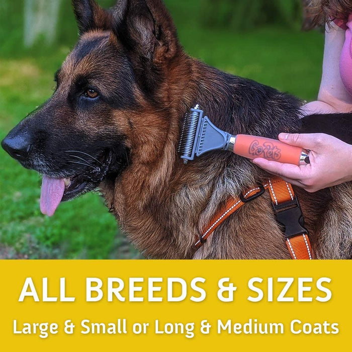 Dematting Comb with 2 Sided Professional Grooming Rake Dog Combs Pet Clever