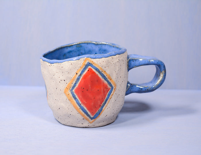 Diamonds Hand Pinched Cup