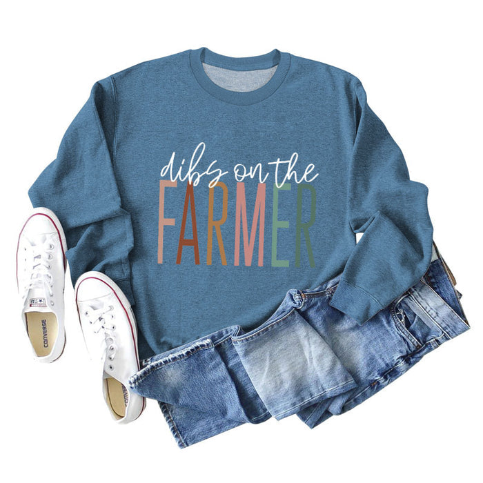 Blue sweater (white color picture) / S