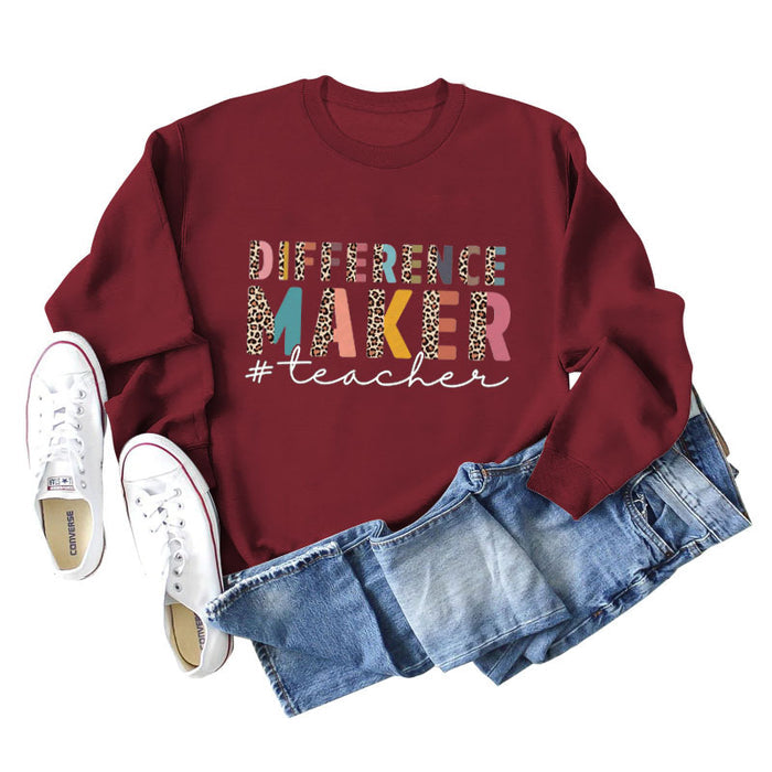 Wine red sweater (white color map) / S