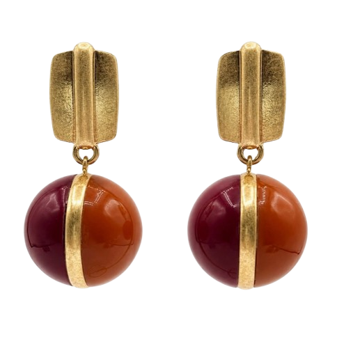 Dino Two Tone Earrings