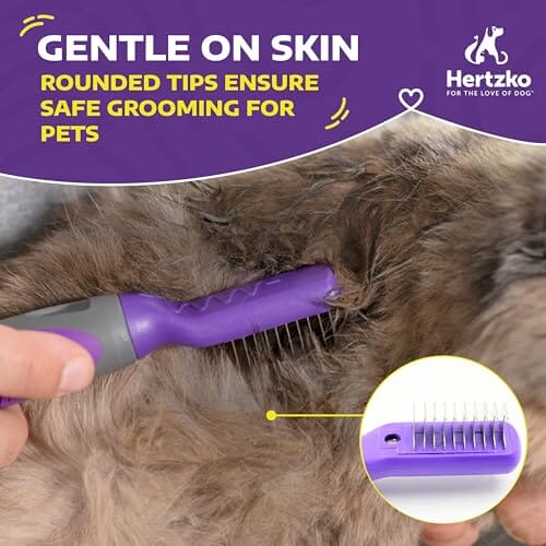 Dog Brush for Tangles and Knots for Long and Short Haired Dogs Dog Combs Pet Clever