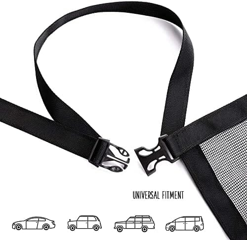 Dog Car Net Barrier Universal Fit Sturdy Mesh Easy to Install Travel Pet Clever