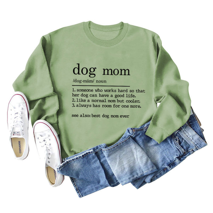 Olive sweater (black font) / S