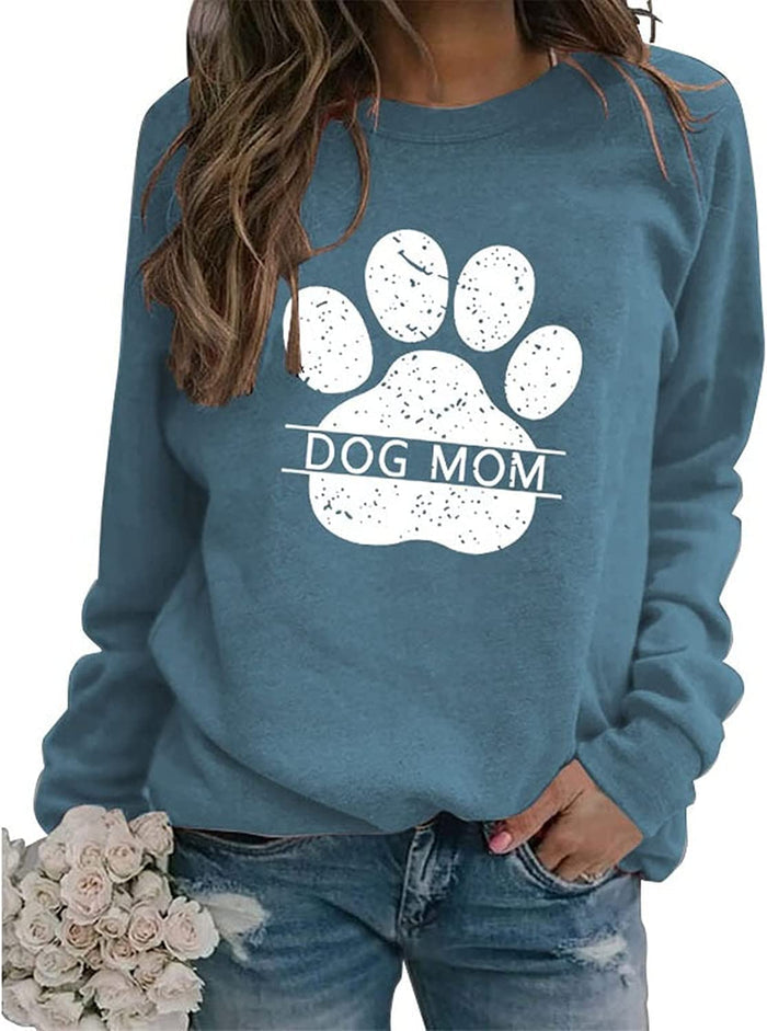 Dog Mom Sweatshirt Women Animal Love Shirt