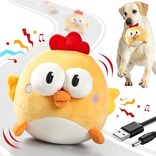 Dog Toys to Keep Them Busy Jumping Music Mode(Chick) Toys Pet Clever